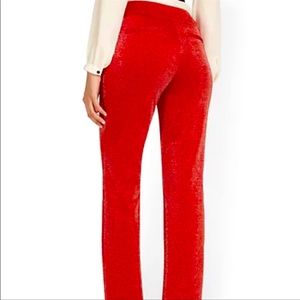 NWOT Red Glitter Pants Medium Petite Never Worn